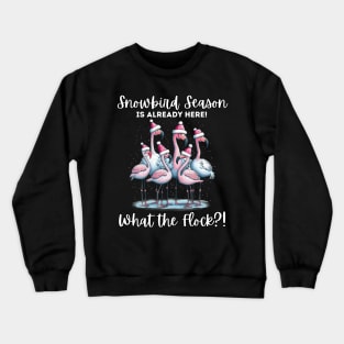 Flamingos and Snowbirds Crewneck Sweatshirt